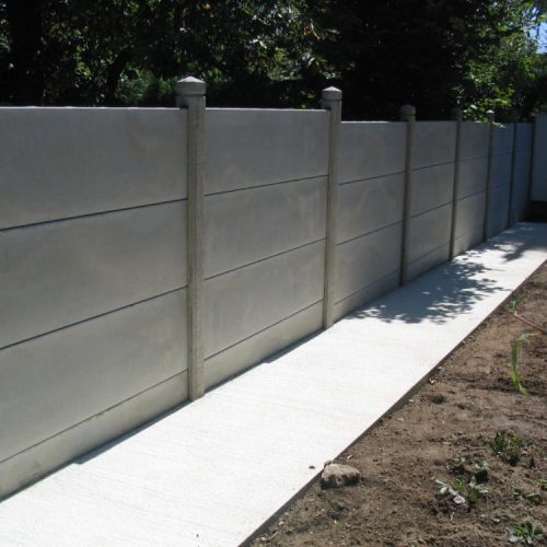 Clotûre en panneaux béton