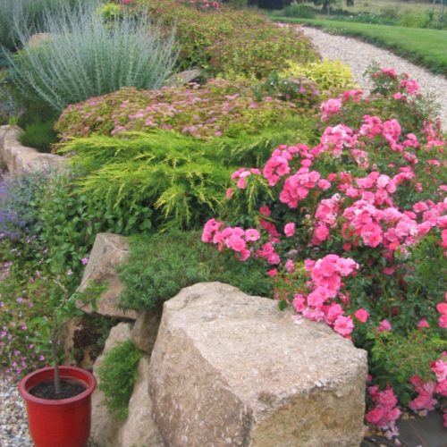 talus, massif, massif végétaux, rebeyrol, création jardin limoges