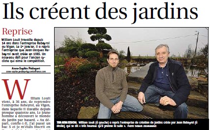 Le Populaire du Centre – rubrique Economie