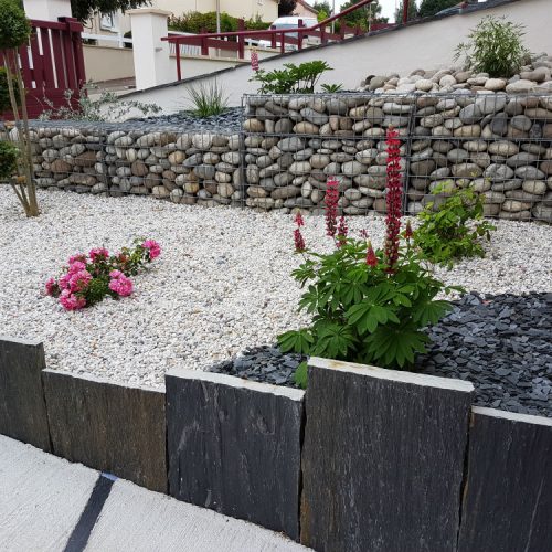 Muret en gabions