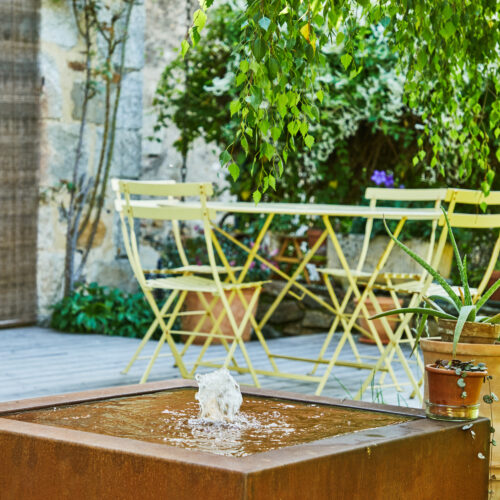 Fontaine acier corten